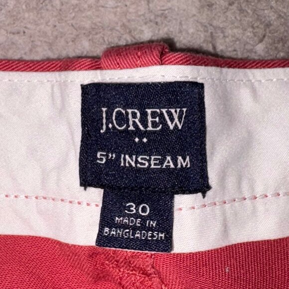 J.Crew Men’s 5” Shorts Red Size 30 – NWT - Picture 3 of 4